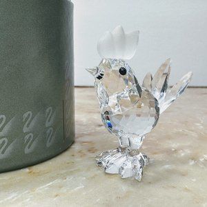 Retired Rooster-Mini-Frosted Comb Boxed Barnyard Friends SWAROVSKI w/box CB854